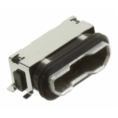 JST Right Angle Panel Female 1 Port USB Type B Connector IPX7 Waterproof USB 3.1 UB-MC5BR3-SDWP604-4S-TF
