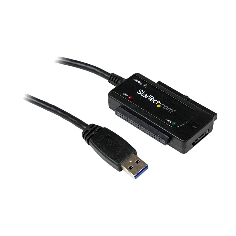 StarTech.com USB 3.0 SATA or IDE Hard Drive Adapter for 2.5 in and 3.5 in Drives 70 x 43 x 18 mm USB3SSATAIDE