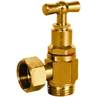 Sferaco Brush Plated Brass Stopcock BSP 3/8 in BSP Male 3/8 in BSP Male 1340003
