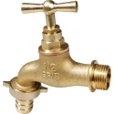 Sferaco Brass Butterfly Handle Plain Brass Garden Tap DN 1/2 to 1 Inch BSP 16 Bar 1345045