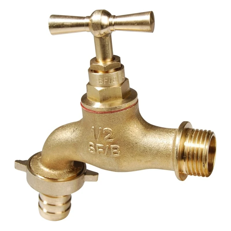 Sferaco Brass Butterfly Handle Plain Brass Garden Tap DN 1/2 to 1 Inch BSP 16 Bar 1345045