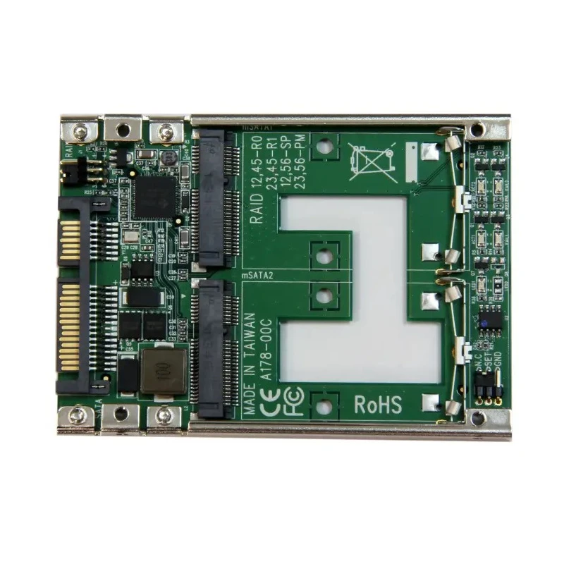 StarTech.com Hard Drive Adapter SATA Converter mSATA 6Gbps Data Transfer 97 x 70 x 7 mm 25SAT22MSAT