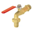 Sferaco Brush Plated Brass Tap with BSP Inlet and Outlet Connections 1 in, Maximum Operating Temperature 60°C 682045