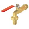 Sferaco Brush Plated Brass Tap with BSP Inlet and Outlet Connections 1 in, Maximum Operating Temperature 60°C 682045