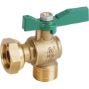 Sferaco Brass Stopcock BSP 3/4 in BSP Female 1/2 in 644055