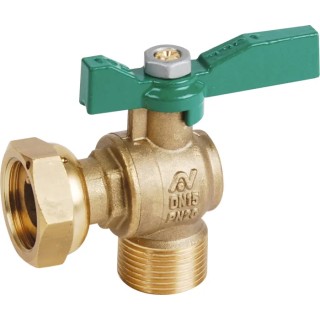 Sferaco Brass Stopcock BSP 3/4 in BSP Female 1/2 in 644055