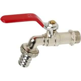 Sferaco Nickel Plated Brass Tap BSP 1 in Outlet Connection 60°C Maximum Operating Temperature 696045