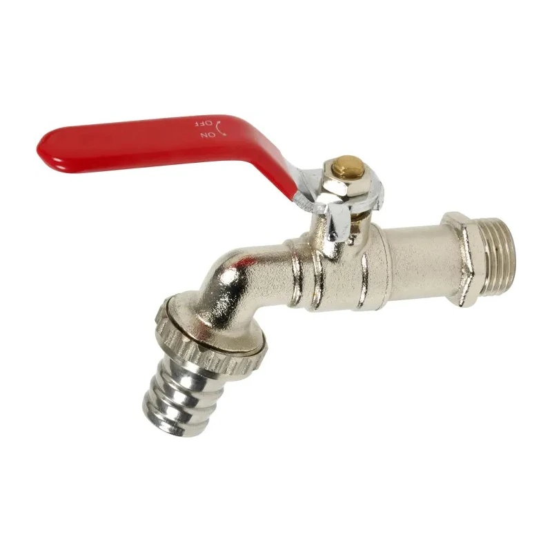 Sferaco Nickel Plated Brass Tap BSP 1 in Outlet Connection 60°C Maximum Operating Temperature 696045