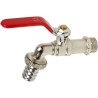 Sferaco Nickel Plated Brass Tap BSP 1 in Outlet Connection 60°C Maximum Operating Temperature 696045
