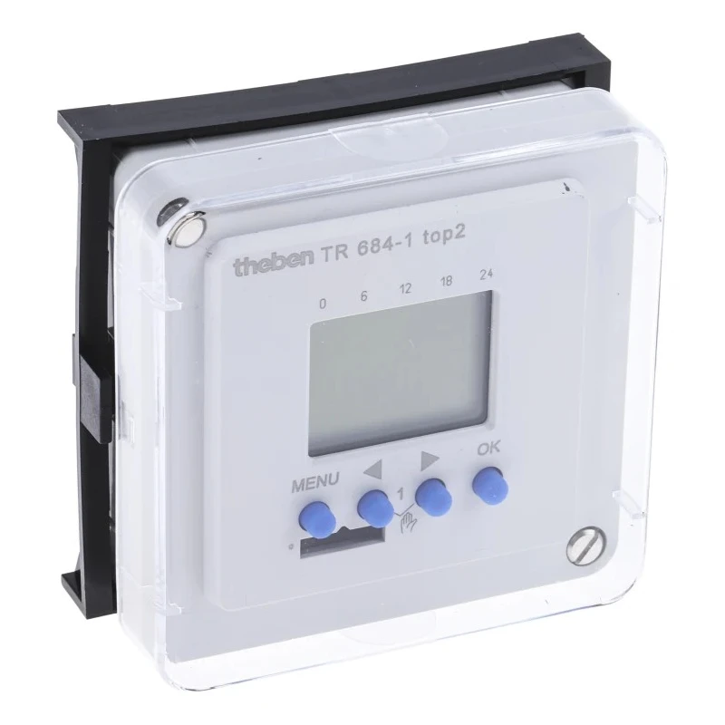 Theben Digital TOP2 Single-Channel Time Switch 240V AC with 56 Memory Spaces 