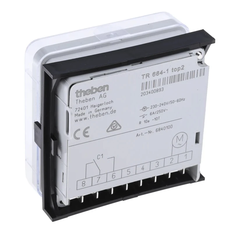 Theben Digital TOP2 Single-Channel Time Switch 240V AC with 56 Memory Spaces 