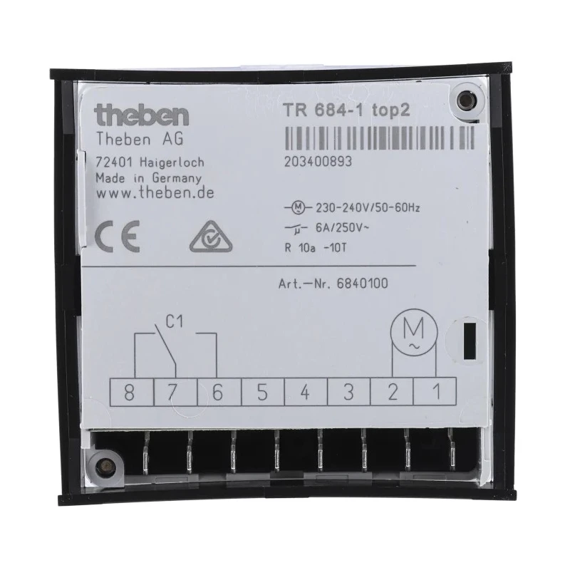 Theben Digital TOP2 Single-Channel Time Switch 240V AC with 56 Memory Spaces 