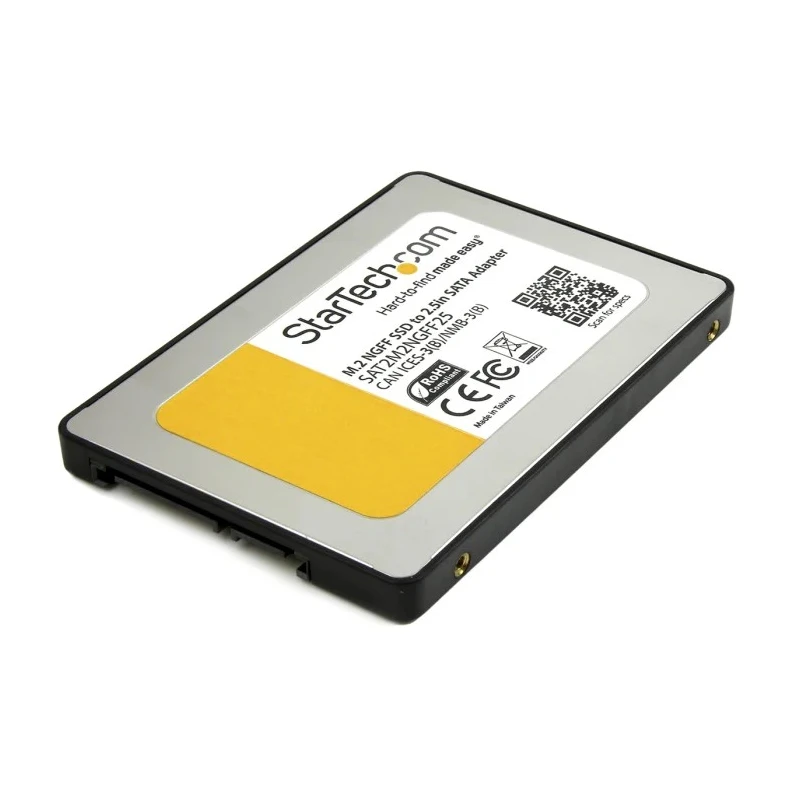 StarTech.com M2 SATA Adapter Converter Enclosed Housing Supports 2230-2280 SSDs 98 x 68 x 8 mm SAT2M2NGFF25