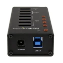 StarTech.com 4 Port USB 3.0 USB Hub with AC Adapter Powered, Metal Enclosure, 45 mm x 24 mm x 110 mm ST4300U3C3