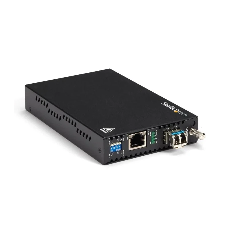 StarTech.com Gigabit Ethernet RJ45 to LC Fibre Media Converter Single Mode 2000 Mbps 10 km Distance ET91000SM10