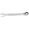 Facom Combination Spanner 9/16 in Satin Chrome Finish 190mm Overall Length, 15° Offset Angle 467.9/16