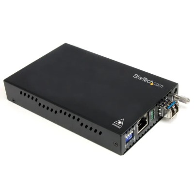 StarTech.com Multimode Ethernet Media Converter RJ45 LC, 1000Mbps Network Speed, Half Duplex Full Duplex 550m 