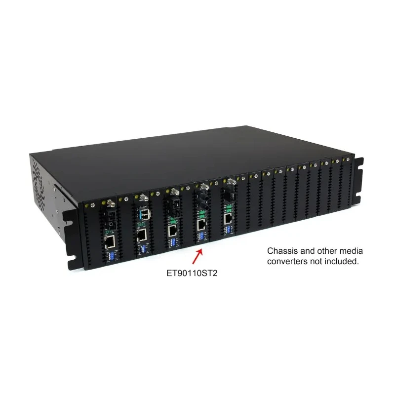 StarTech.com Media Converter RJ45 ST, Multimode 100Mbps Ethernet, Half Duplex and Full Duplex, 2 km 