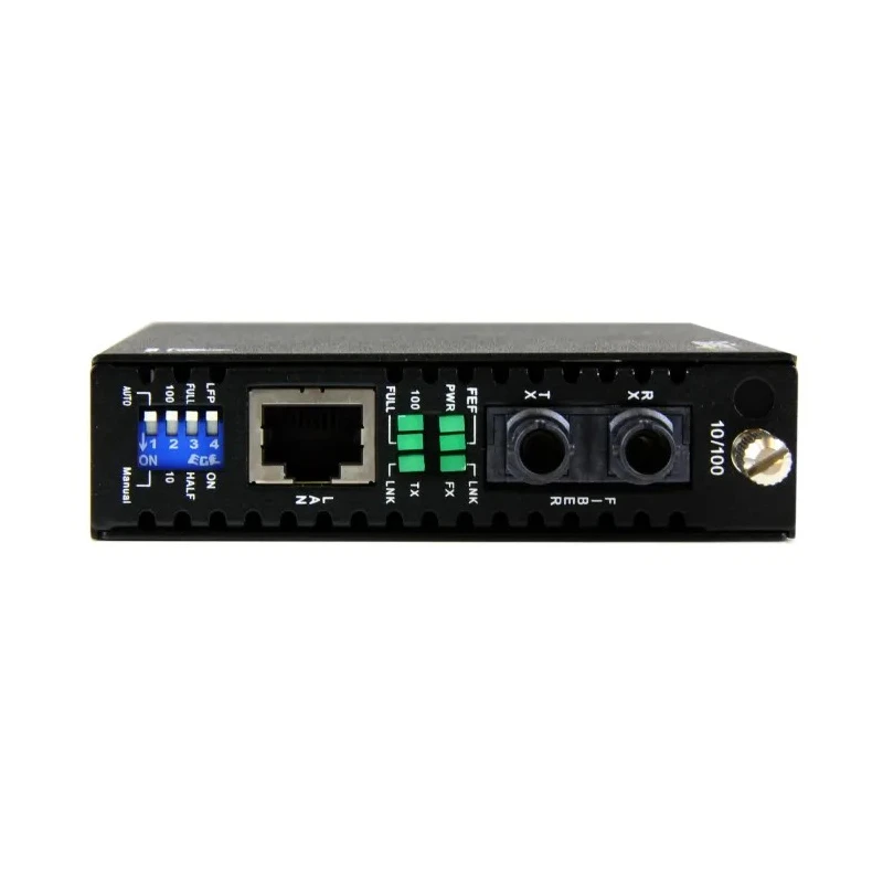 StarTech.com Media Converter RJ45 ST, Multimode 100Mbps Ethernet, Half Duplex and Full Duplex, 2 km 