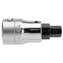Facom 3/4 in Drive 22 mm Hexagon Square Socket with Chrome Vanadium Steel and Phosphate Bit Finish KT.22A