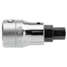 Facom 3/4 in Drive 22 mm Hexagon Square Socket with Chrome Vanadium Steel and Phosphate Bit Finish KT.22A