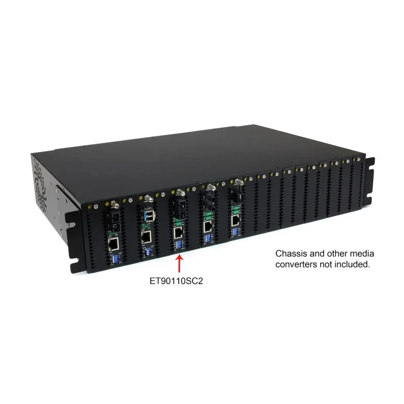 StarTech.com Ethernet RJ45 SC Multimode Media Converter 100Mbps Half Duplex Full Duplex 2 km 