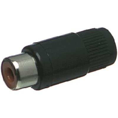 Lumberg Red Straight Cable RCA Socket, Nickel Plating, 2A Current, ABS Housing 15-285