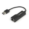 StarTech.com USB 2.0 100Mbps Network Speed USB Ethernet Adapter Black, 150 mm USB2100