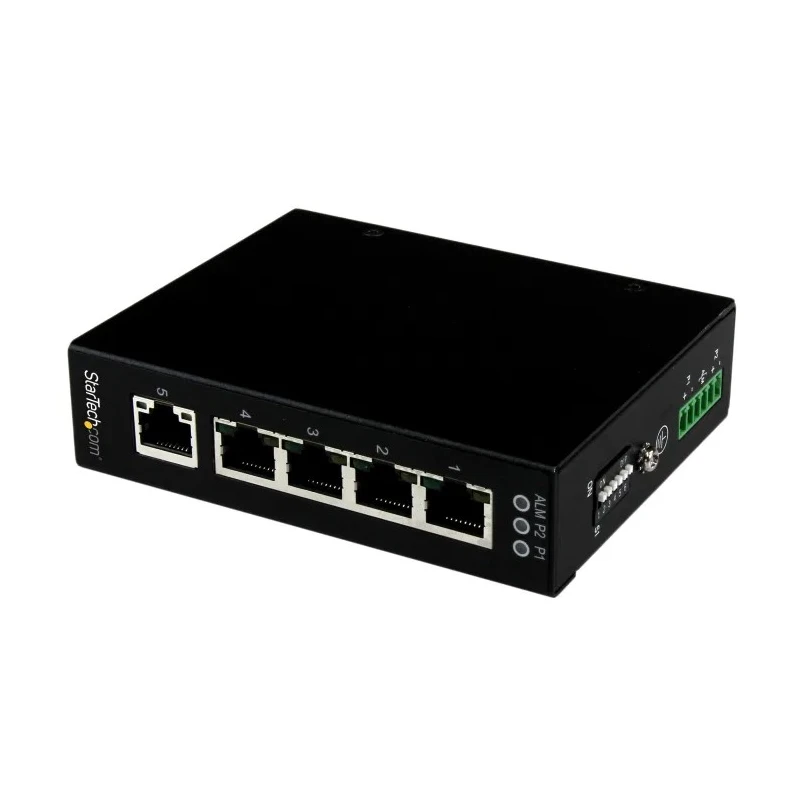 StarTech.com Unmanaged 5 Port Gigabit Switch 10/100/1000 Mbps 9K Jumbo Frame Support IES51000
