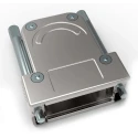 TE Connectivity Die Cast Zinc Angled D-Sub Backshell Strain Relief 1-2308341-6