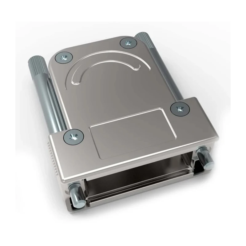 TE Connectivity Die Cast Zinc Angled D-Sub Backshell Strain Relief 1-2308341-6