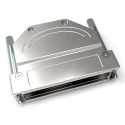 TE Connectivity Die Cast Zinc Angled D-Sub Backshell Strain Relief 1-2308345-6