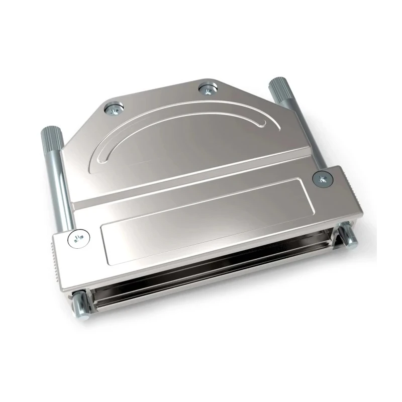 TE Connectivity Die Cast Zinc Angled D-Sub Backshell Strain Relief 1-2308345-6
