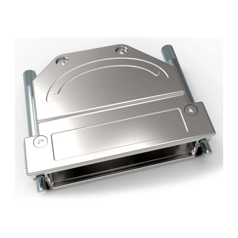 TE Connectivity Die Cast Zinc Angled D-Sub Backshell Strain Relief 1-2308346-6