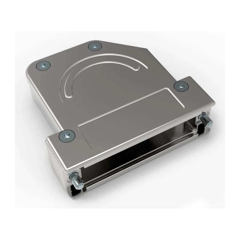 TE Connectivity Die Cast Zinc Angled D-Sub Backshell Strain Relief 1-2308342-1
