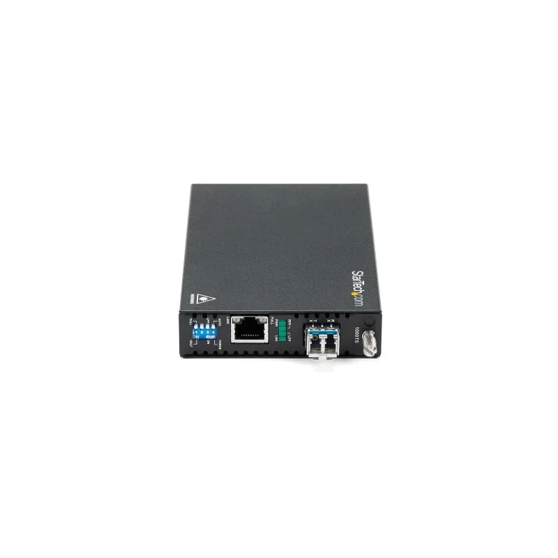 StarTech.com Ethernet Media Converter, LC and RJ45 Ports, Single Mode, Full Duplex and Half Duplex, 20 km 