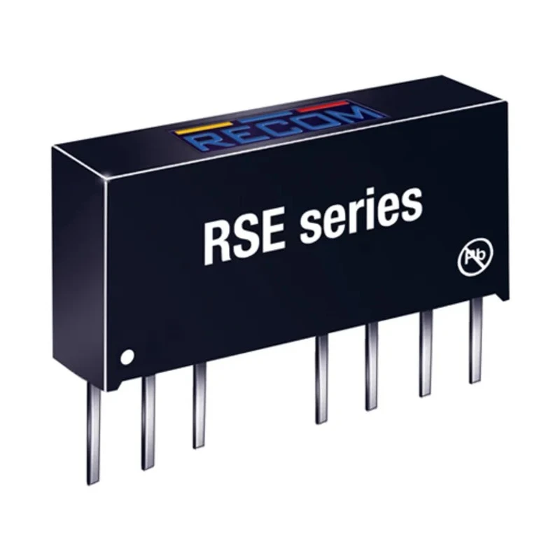Recom DC/DC Converter 5V DC 400mA 9V DC Input 4.5V Input 2W Through Hole SIP-8 75°C Max Temp RSE-0505S/H2