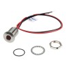 RS PRO Red Panel Mount Indicator 10.8V dc, 13.2 V dc, 20mA, Lead Wire Termination, IP67, Flush Bezel 139-3349