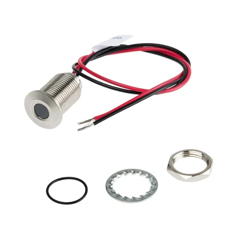 RS PRO White Panel Mount Indicator, 1.8V dc, 3.3V dc, 20mA, Lead Wire Termination, IP67, Flush Bezel Style 139-3361