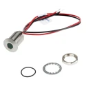 RS PRO Green Panel Mount Indicator 21.6V dc - 26.4V dc 20mA Lead Wire Termination IP67 Flush Bezel 139-3354
