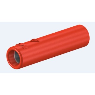 Staubli Red Female Banana Socket 4 mm Connector M4 Thread Termination 600V 32A Nickel Plating 23.1035-22