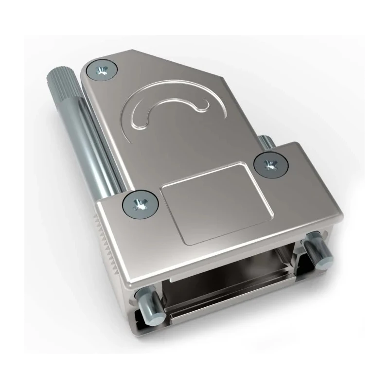 TE Connectivity Die Cast Zinc Angled D-Sub Backshell Strain Relief 2-2308340-2