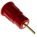 Staubli Red Female Banana Socket 4 mm Connector Press Fit Termination 1kV 24A Gold Plating 23.3130-22