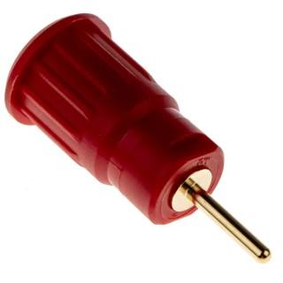 Staubli Red Female Banana Socket 4 mm Connector Press Fit Termination 1kV 24A Gold Plating 23.3130-22