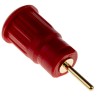 Staubli Red Female Banana Socket 4 mm Connector Press Fit Termination 1kV 24A Gold Plating 23.3130-22