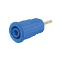 Staubli Blue Female Banana Socket 4 mm Connector 1kV 24A Press Fit Termination Gold Plating 23.3130-23