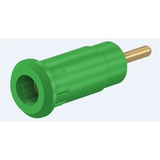 Staubli Green Female Banana Socket 2 mm Connector Press Fit Termination 600V 10A Gold Plating 65.9193-25