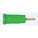 Staubli Green Female Banana Socket 2 mm Connector Press Fit Termination 600V 10A Gold Plating 65.9193-25
