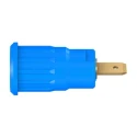 Staubli Blue Female Banana Socket 4 mm Connector, Press Fit Termination, 1 kV, 24 A, Gold Plating 23.3120-23