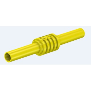 Staubli Yellow Banana Coupler with Brass Contacts 1kV 32A 66.9123-24